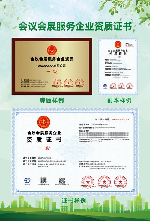 会议会展服务企业资质证书